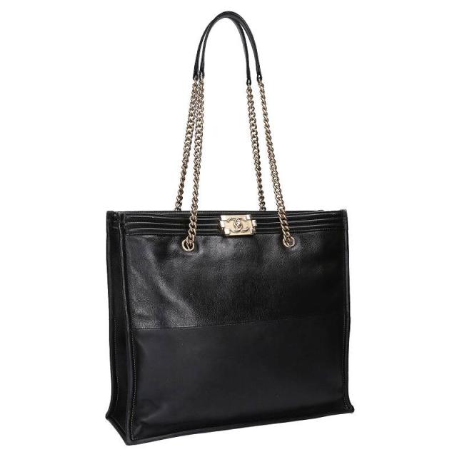 シャネル   ボーイトート チェーンショルダートートバッグ 中古 GZ14