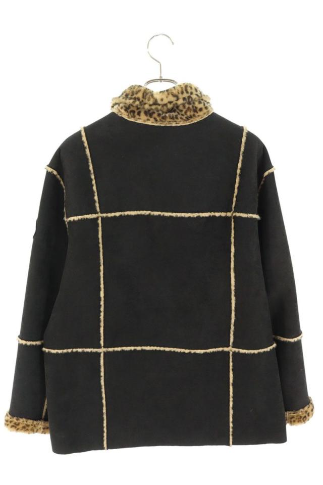 シュプリーム サイズ:M 19SS Faux Suede Leopard Coat リバーシブル