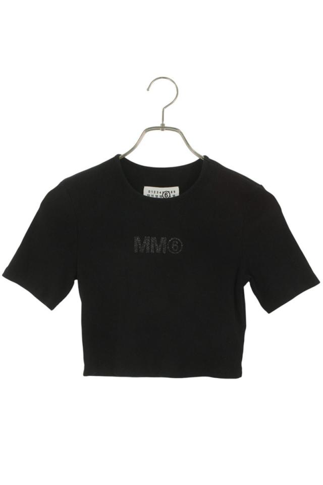 エムエムシックス サイズ:16Y  M60594 グリッターロゴリブTシャツ 中古 BS99