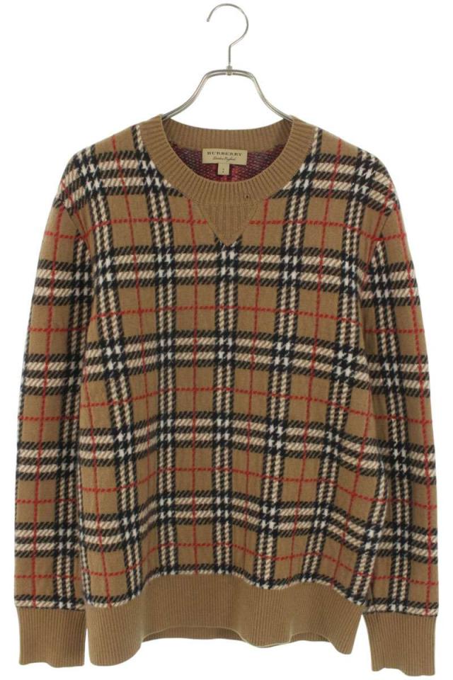 バーバリー サイズ:S  8005117 ノヴァチェック柄ニット 中古 BS99