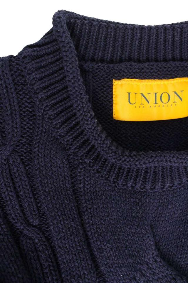 ユニオン サイズ:1 ケーブル編みダメージ加工ニット 中古 BS99