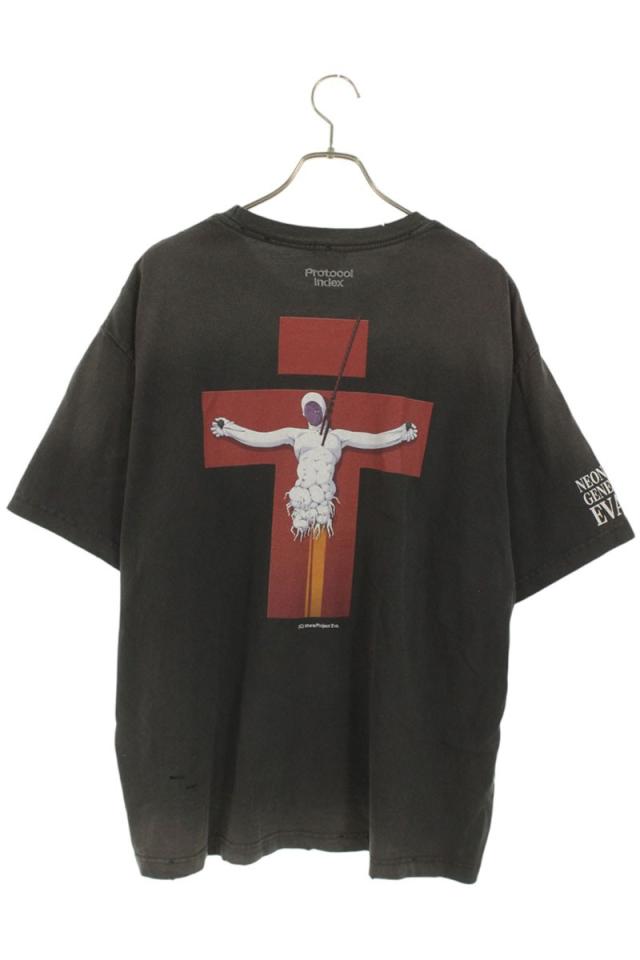 プロトコル インデックス サイズ:3 ヴィンテージ加工アニメプリントT