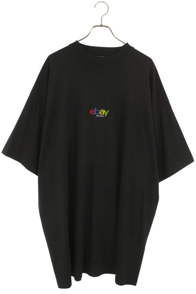 バレンシアガ サイズ:5  787349 TRVE8 ebayロゴ刺繍Tシャツ 中古 SB01