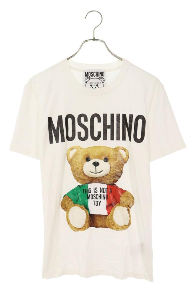 モスキーノ サイズ:44  211ZPV07202040 ベアプリントTシャツ 中古 BS99