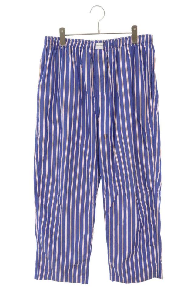 バレンシアガ サイズ:46  583438 TJM21 ストライプポプリンロングパンツ 中古 BS99