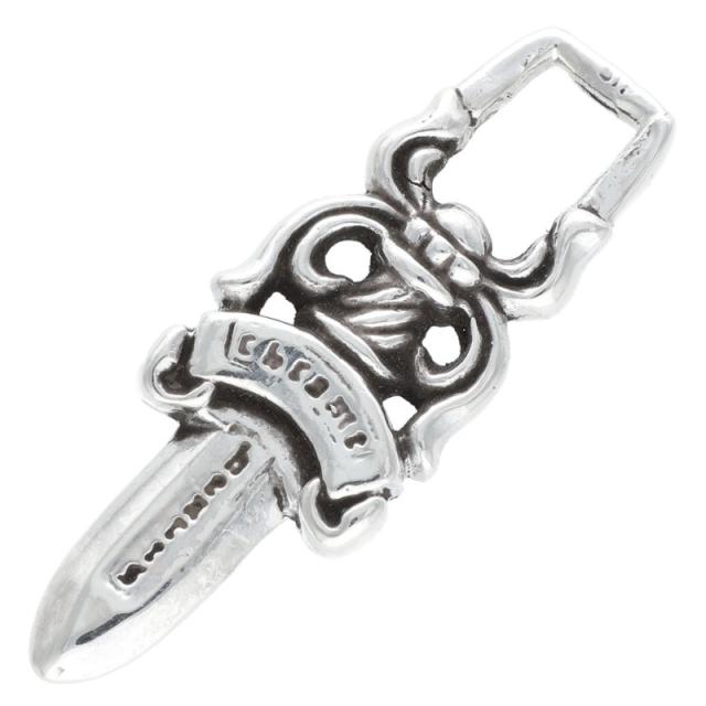 クロムハーツ #5DAGGER ZIP1 #5ダガーチャーム シルバーネックレストップ 中古 NO05