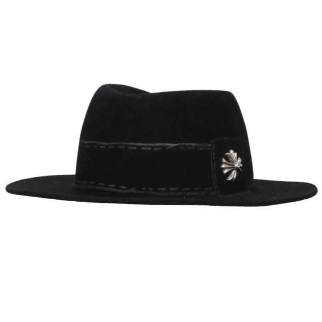 クロムハーツ サイズ:L CHプラスフェドラハット 中古 SJ02