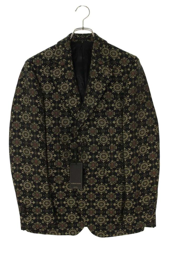 ガブリエレパジーニ サイズ:44  G16067-55 総柄刺繍デザイン テーラードジャケット 中古 BS99