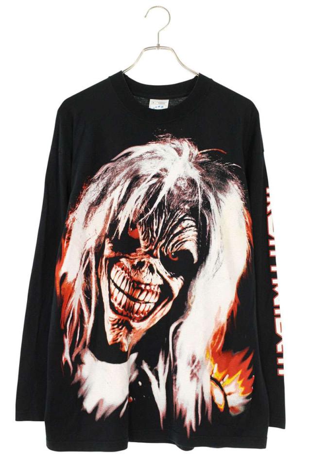 ヴィンテージ サイズ:L  IRON MAIDEN アイアンメイデン BRAVE NEW WORLD TOUR長袖カットソー 中古 BS99