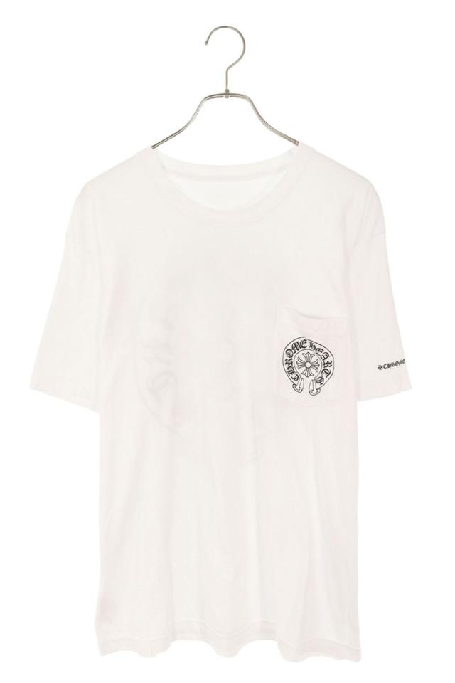クロムハーツ サイズ:XL  CH T-SHRT 1 バックホースシュープリントTシャツ 中古 SJ02