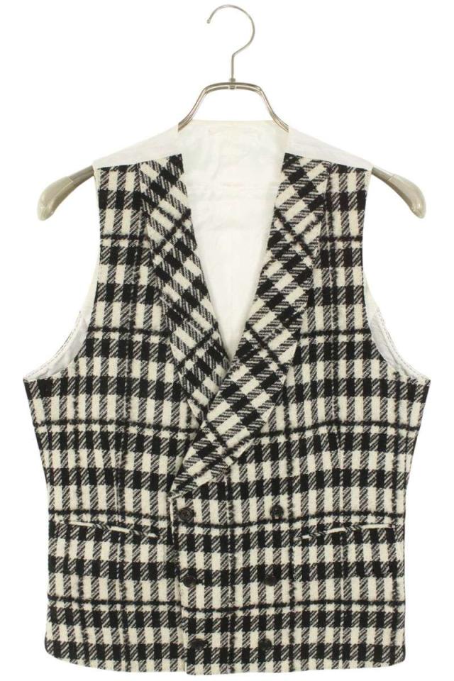 ガブリエレパジーニ サイズ:46  EG70601 チェック総柄ジレ 中古 BS99