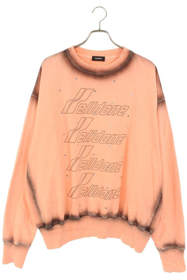 ウェルダン サイズ:L  WD-TS3-21-593-U-OR 装飾ロゴプリントスウェット 中古 BS99