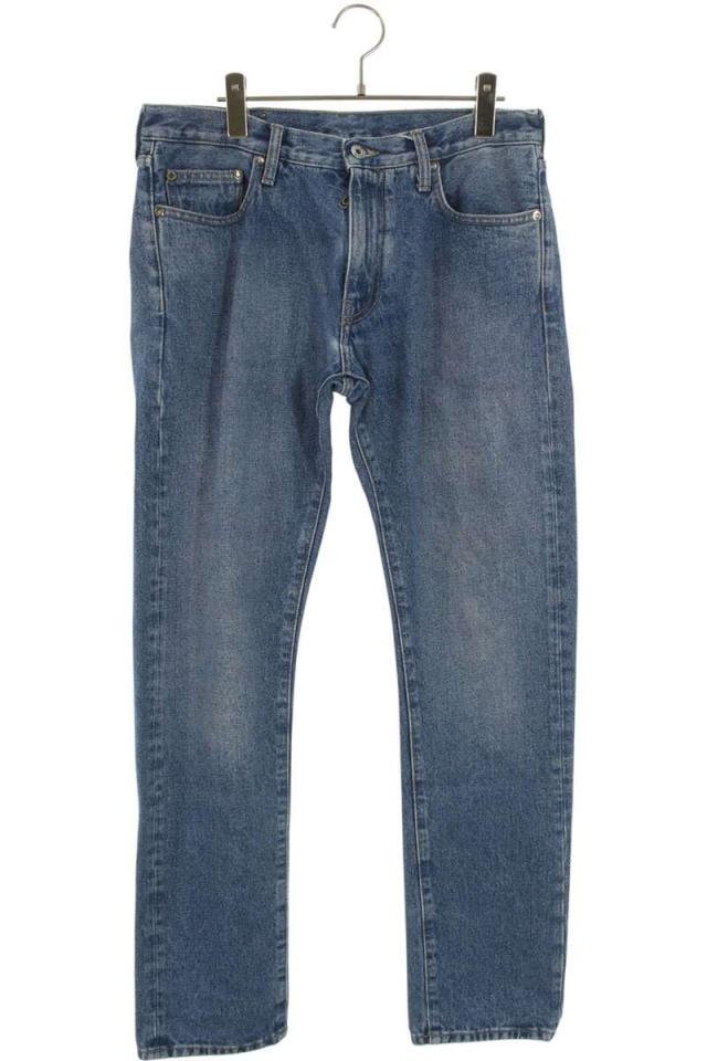 オフホワイト サイズ:31インチ 21AW OMYA102F21DEN007 バックバイアスプリントデニムパンツ 中古 BS55