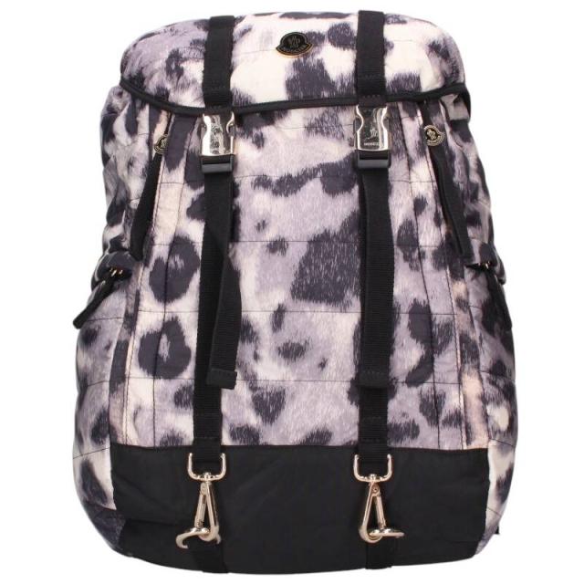 モンクレール   ZAINO レオパード柄 ナイロンバックパックリュック 中古 BS99