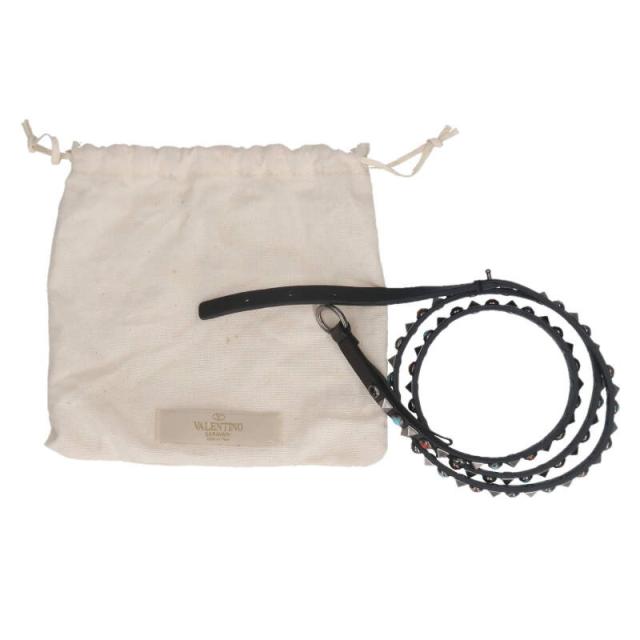 ヴァレンティノガラヴァーニ サイズ:100/40  KY0T0765CQ3 ストーン装飾ナローベルト 中古 BS99