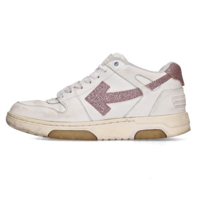 オフホワイト サイズ:39  OUT OF OFFICE ラメローカットスニーカー 中古 BS99