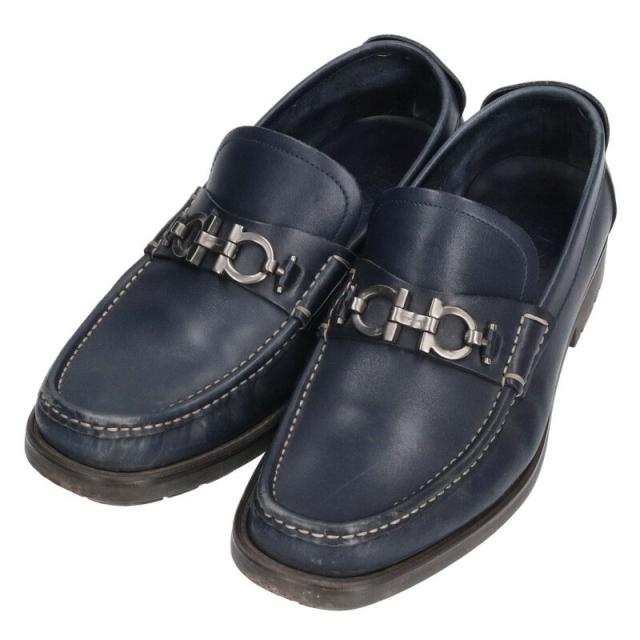 サルバトーレフェラガモ サイズ:7.5 ガンチーニレザーローファー 中古 BS99