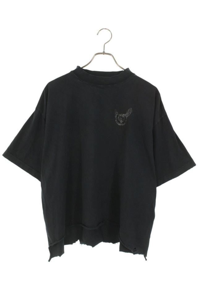 バレンシアガ サイズ:2  783399 TSVD5 ネイルポリッシュクロップドTシャツ 中古 SB01