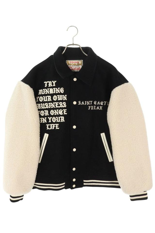 Shinya Yamaguchi 刺子織 ブルゾン スタジャン シンヤヤマグチ Shinya Yamaguchi 刺子織 ブルゾン スタジャン シンヤヤマグチ