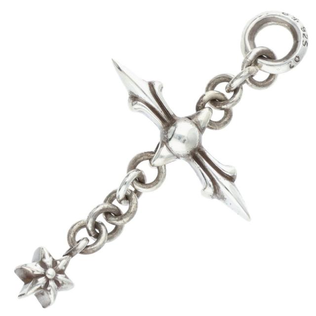クロムハーツ ROLY CROSS ローリークロス チャーム シルバーネックレストップ 中古 OK15