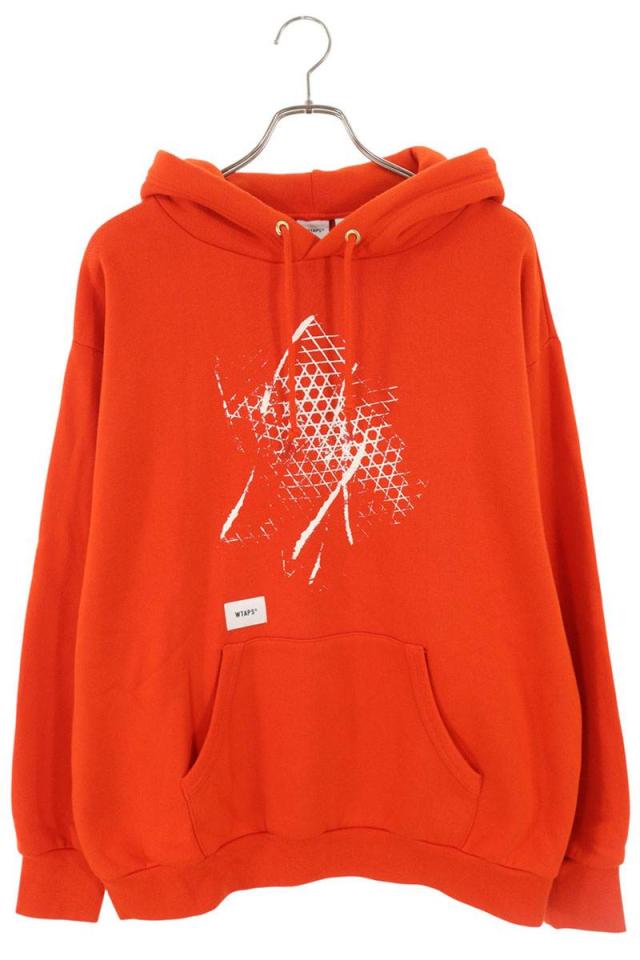 ダブルタップス  バンズ サイズ:3 フロントプリントプルオーバーパーカー 中古 BS99