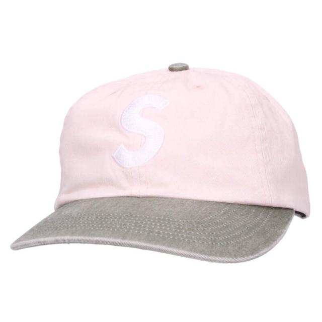 シュプリーム 25AW Pigment Coated 2-Tone S Logo 6-Panel ピグメント2トーンSロゴキャップ帽子 中古 OM10
