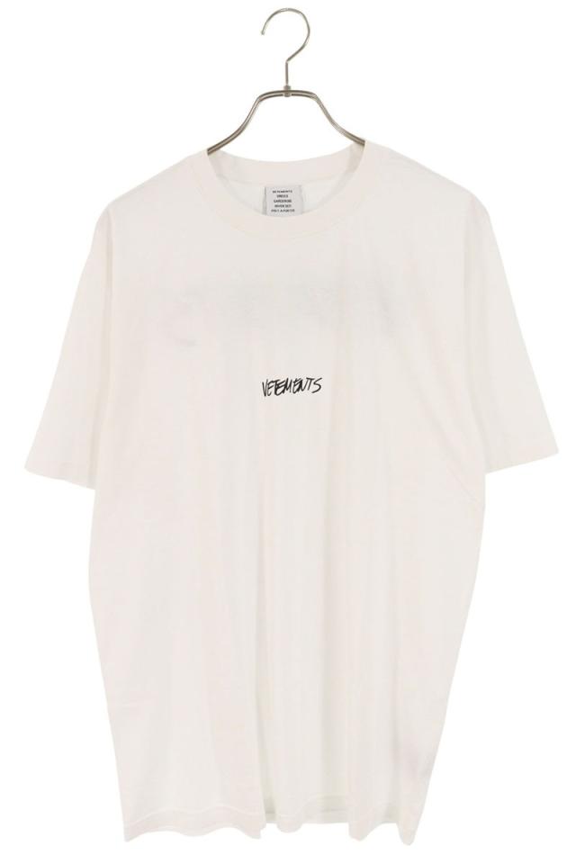 ヴェトモン サイズ:L  UAH21TR619 ロゴプリントクルーネックTシャツ 中古 BS99