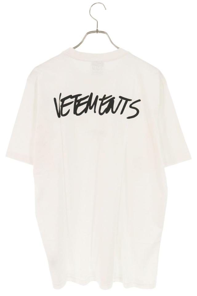 ヴェトモン サイズ:L  UAH21TR619 ロゴプリントクルーネックTシャツ 中古 BS99 ヴェトモン サイズ:L UAH21TR619 ロゴプリントクルーネックTシャツ