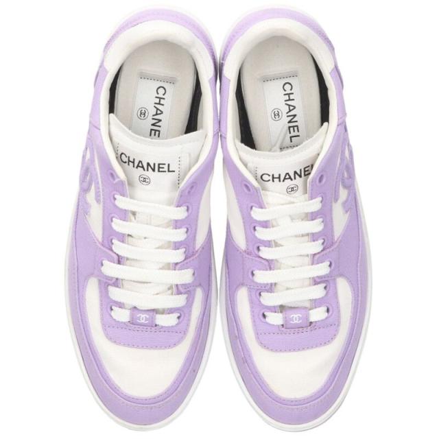 シャネル サイズ:39 G45352 ココマークキャンバスローカットスニーカー