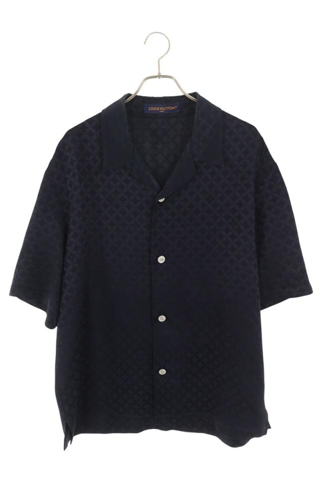 ルイヴィトン サイズ:L  25AW  RM252M WYK HTS72W モノグラムジャガード半袖シャツ 中古 SB01