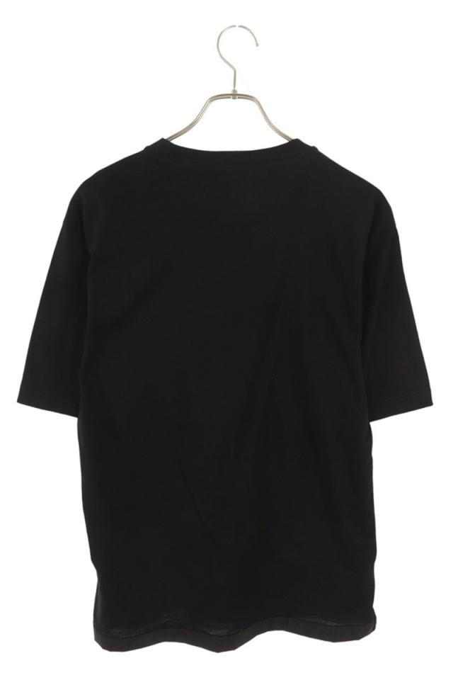 プラダ サイズ:S UJN661 Re-Nylon切替三角ロゴプレートTシャツ 中古 SB01