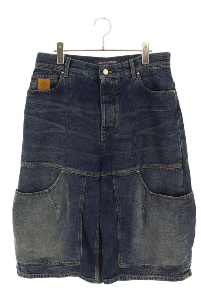 ルイヴィトン サイズ:30インチ  25AW  RM252M YWA HTD71W ワークデニムハーフパンツ 中古 SB01