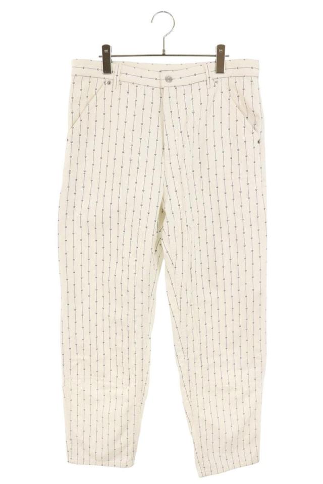 ディオール サイズ:32インチ  183D022B5448 ストライプロゴ刺繍デニムパンツデニムパンツ 中古 OM10