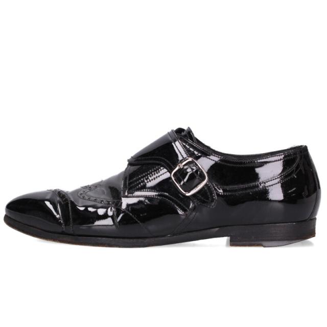 ジミーチュウ サイズ:41 パテントモンクストラップシューズ 中古 BS99