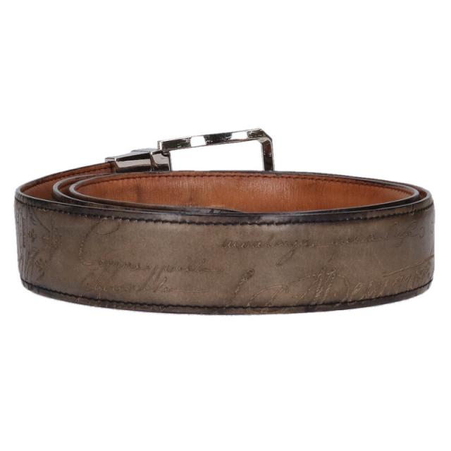 ベルルッティ  カリグラフィバックルレザーベルト 中古 BS99 ベルルッティ カリグラフィバックルレザーベルト 中古 BS99