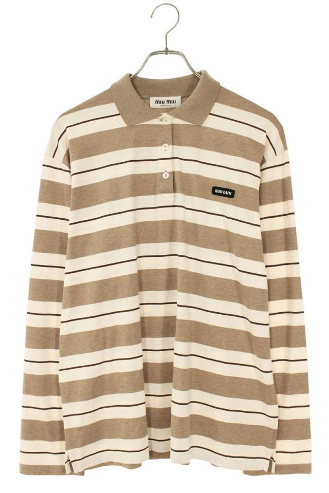 ミュウミュウ サイズ:XS  MJL015 コットンジャージポロ長袖カットソー 中古 OM10