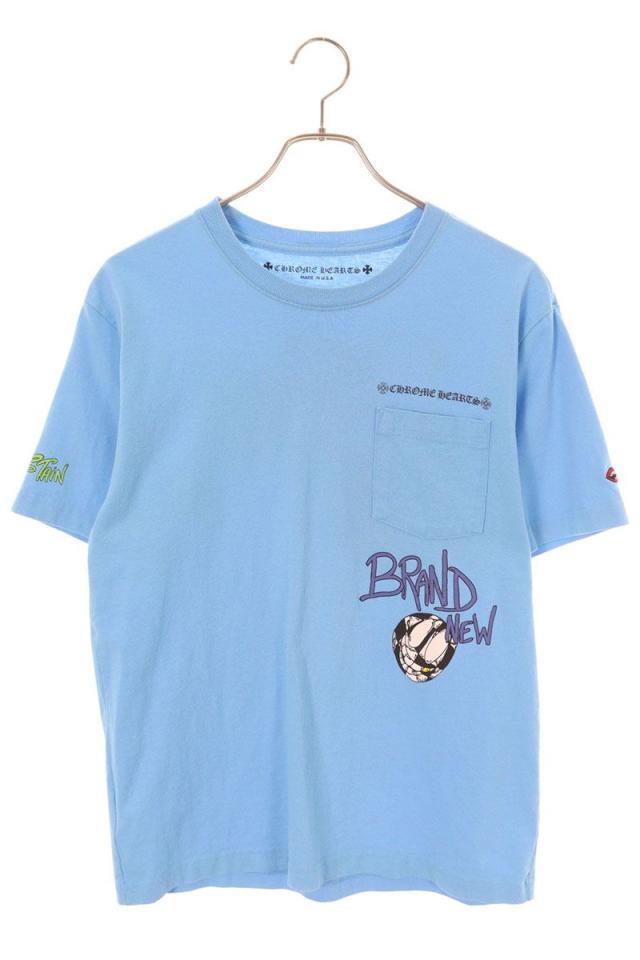 クロムハーツ サイズ:S  PPO BRAIN NEW T-SHRT MATTY BOYブレインニュープリントTシャツ 中古 SJ02