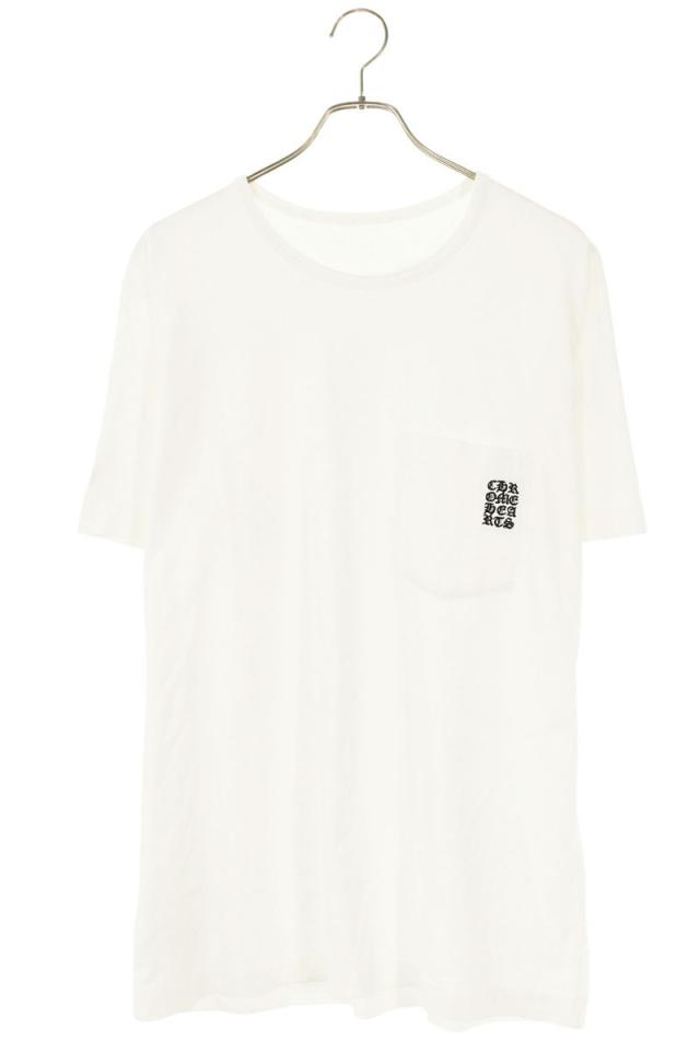 クロムハーツ サイズ:L  CH T-SHRT 1 フロントロゴ刺繍Tシャツ 中古 SJ02
