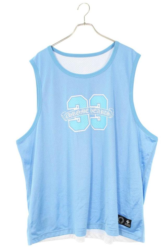 クロムハーツ サイズ:XXL  MESH WARM UP JERSEY リバーシブルCHロゴプリントタンクトップ 中古 SJ02