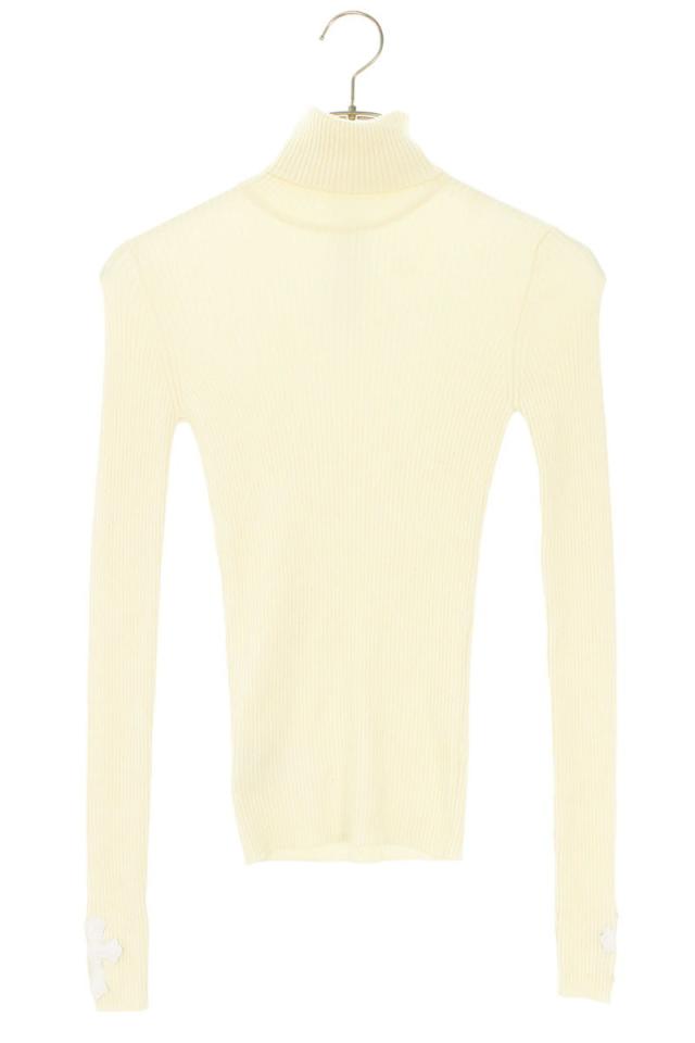 クロムハーツ サイズ:S 袖クロスパッチ付きカシミアタートルネックニット 中古 SJ02