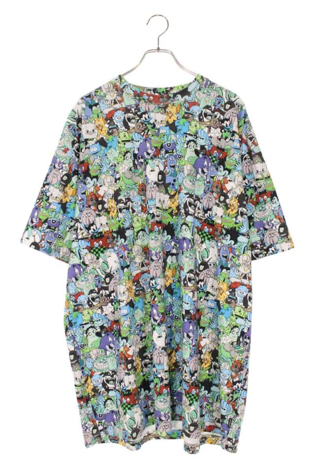 ヴェトモン サイズ:S  21SS  UE51TR850C カートゥーンマニア総柄Tシャツ 中古 BS99