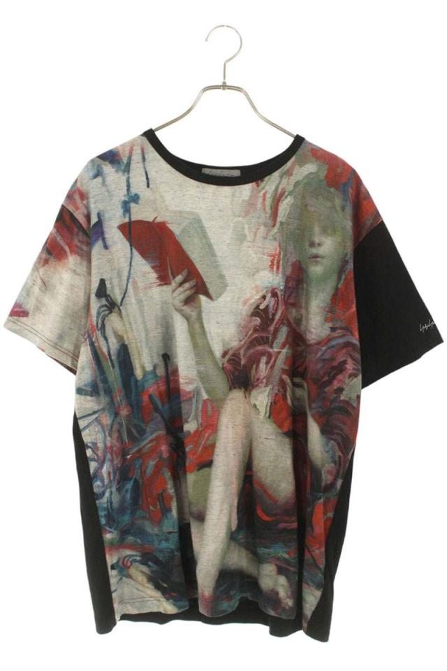 ヨウジヤマモトプールオム サイズ:2  HX-T64-096 ×James Jean グラフィックデザインTシャツ 中古 BS99