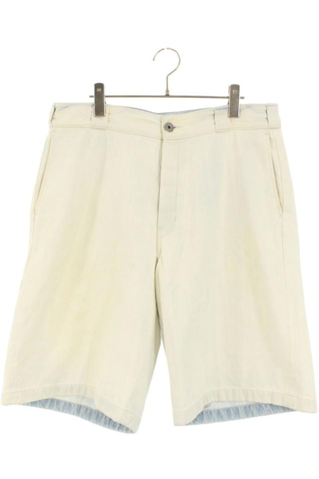 プラダ サイズ:50  GEP338 三角ロゴプレートデニムバミューダハーフパンツ 中古 SB01