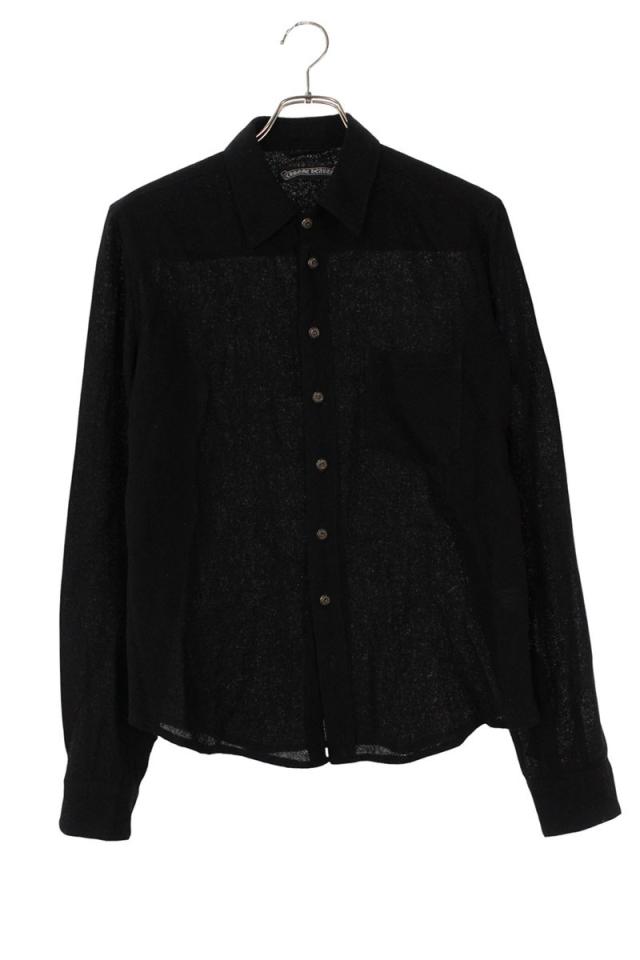 クロムハーツ サイズ:SM フローラルボタンウール長袖シャツ 中古 GZ11