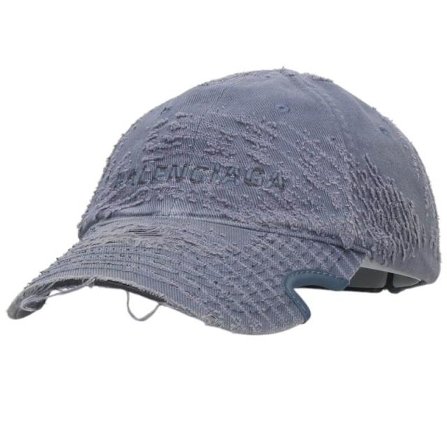 バレンシアガ サイズ:L ヴィンテージ加工ロゴ帽子 中古 SB01