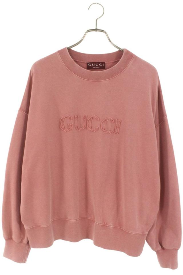 グッチ サイズ:L  25SS  789582 XJGUL エンブロイダリーロゴスウェット 中古 OM10