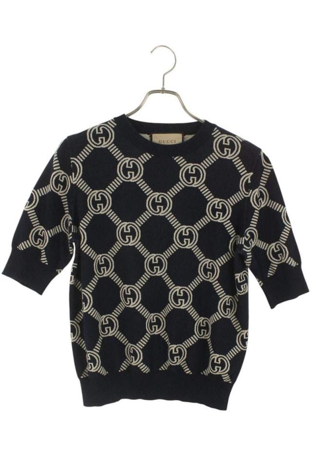 グッチ   692702 XKCB2 GGウールジャガードリバーシブルニット 中古 BS99