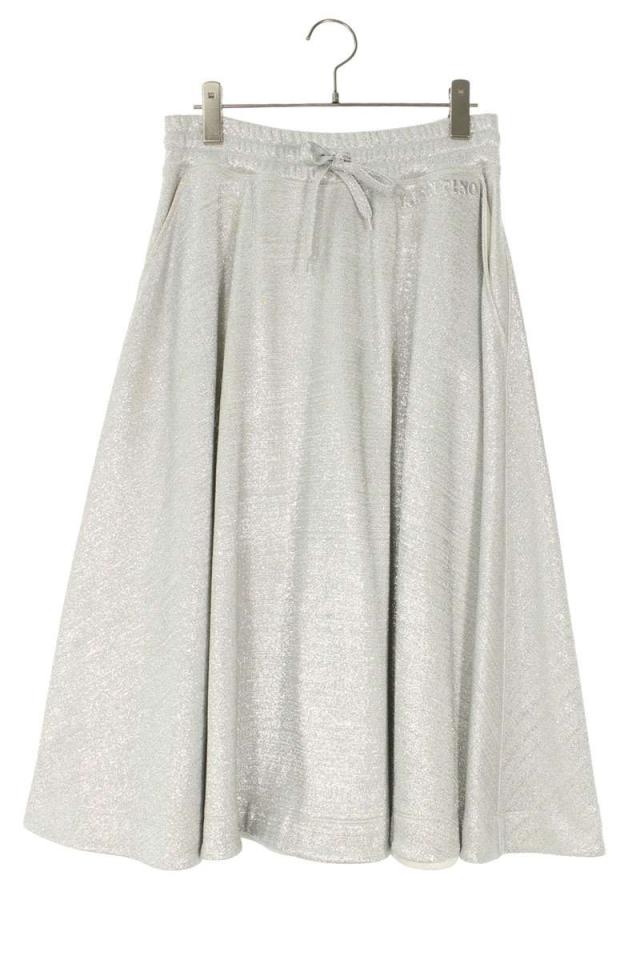 ヴァレンティノ サイズ:S  XB3MD03Z704 ロゴ型押しラメ加工スウェットフレアスカート 中古 BS99