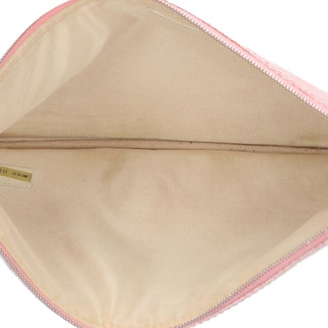 シャネル ドーヴィル ロゴ刺繍クラッチバッグ 中古 OM10