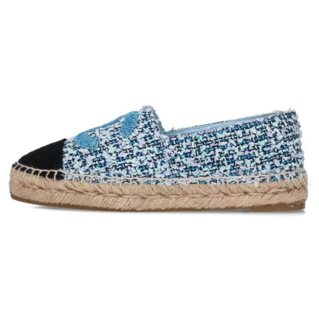 シャネル サイズ:35  G34546 エスパドリーユツイードココマークスニーカー 中古 BS99